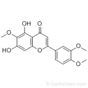 4H-1-Benzopyran-4-one, 2- (3,4-diméthoxyphényl) -5,7-dihydroxy-6-méthoxy-CAS 22368-21-4